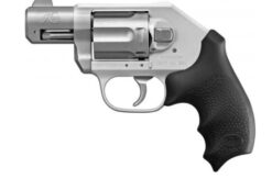 The ultrasmall, ultralightweight Kimber® K6XS™ DAO Revolver is perfect for concealed carry enthusiasts and home protectors. This handgun features a non-stacking trigger system borrowed from its larger K6 siblings for smoother pulling. The fluted glass-bead finish cylinder, barrel slot cut, aluminum alloy frame, and fluted cylinder keeps the handgun's weight under a pound. The Hogue® grip features finger grooves and cobblestoned rubber for a comfortable, balanced hold. Equipped with an orange-dot front sight and fixed rear sight. Ultrasmall and ultralightweight Non-stacking trigger system Aluminum alloy frame Hogue grip with cobblestoned rubber Orange-dot front sight and fixed rear sight Show more Web ID: 101430339 PRODUCT CHART Cartridge or GaugeFinishColorPrice & QuantityAdditional InfoAvailability Click to display additional attributes for the product .38 Special KimPro II Silver Silver $619.99 Quantity 1 SKU: 3772550 ORDER ONLINE ADD TO WISH LIST ADD TO REGISTRY Model Number3400034 ActionRevolver Barrel Length2" HandRight Round Capacity6 Gun Weight15.9 oz.